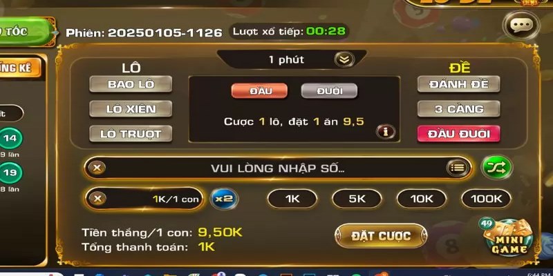 Lô đề siêu tốc TIP CLUB mang đến cho người chơi một loạt các hình thức chơi