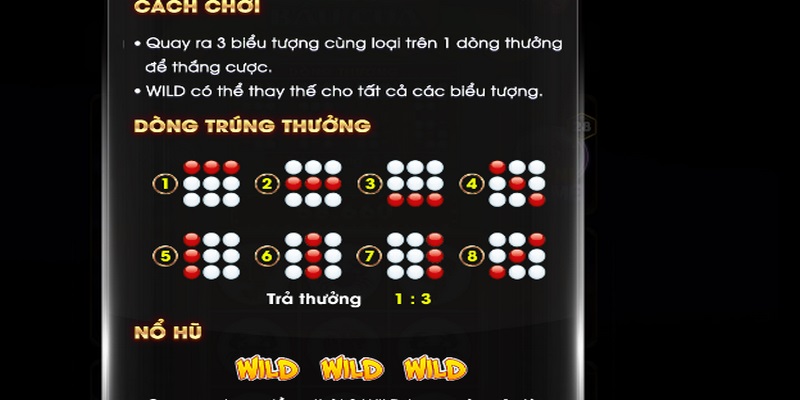 Trước khi bắt đầu ván chơi, người chơi sẽ chọn mức cược của mình