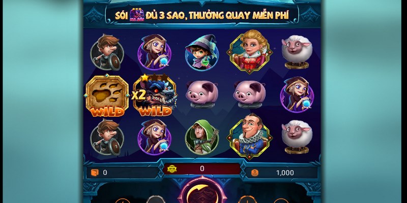 Phần thưởng trong Nổ Hũ Ma Sói được tính dựa trên các kết hợp biểu tượng